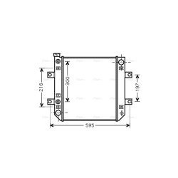 Radiator - Engine Cooling AVA QUALITY COOLING DN2275 OE Ref SD20256K000