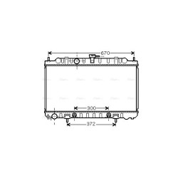AVA Radiator AVA QUALITY COOLING DN2289 OE Ref 214604M417
