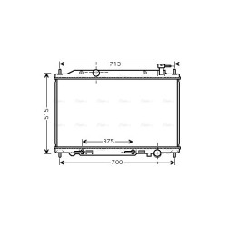 AVA Radiator AVA QUALITY COOLING DN2295 OE Ref 21460-CC00A