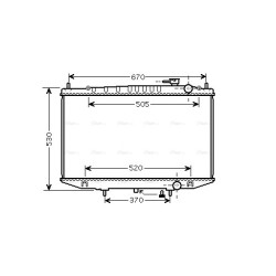 AVA Radiator AVA QUALITY COOLING DN2308 OE Ref 214103S100