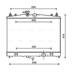 AVA Radiator AVA QUALITY COOLING DN2338 OE Ref 214101FD5A