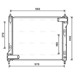 AVA Radiator AVA QUALITY COOLING DN2354 OE Ref 21410BA61A