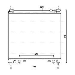 AVA Radiator AVA QUALITY COOLING DN2378 OE Ref 21460-9FD1B