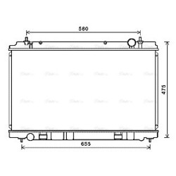 AVA Radiator AVA QUALITY COOLING DN2400 OE Ref 21410EV10B