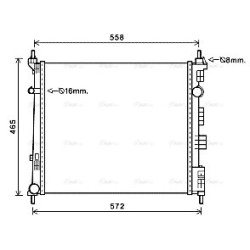 AVA Radiator AVA QUALITY COOLING DN2425 OE Ref 21410JX51A