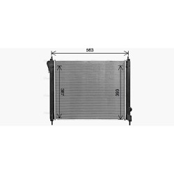 AVA Radiator AVA QUALITY COOLING DN2470 OE Ref 214103ZU0A AVA QUALITY COOLING