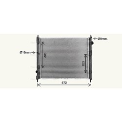 AVA Radiator AVA QUALITY COOLING DN2477 OE Ref 214101KK0B