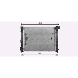 AVA Radiator AVA QUALITY COOLING DN2480 OE Ref 214105FA0A