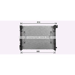 AVA Radiator AVA QUALITY COOLING DN2481 OE Ref 214105FA0B