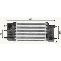 Intercooler AVA QUALITY COOLING DN4460 OE Ref 144611KB2B