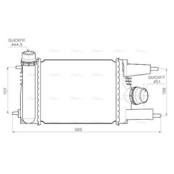 AVA Intercooler AVA QUALITY COOLING DN4484 OE Ref 144613ZU0B