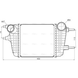 AVA Intercooler AVA QUALITY COOLING DN4485 OE Ref 144613HD0C