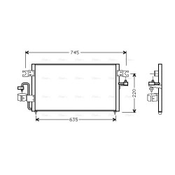 AVA AC Condenser AVA QUALITY COOLING DN5178 OE Ref 9211062K60