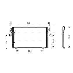 AC Condenser AVA QUALITY COOLING DN5186 OE Ref 921100L720