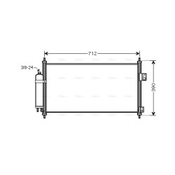 AVA AC Condenser AVA QUALITY COOLING DN5263D OE Ref 92100-8H310