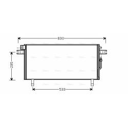 AVA AC Condenser AVA QUALITY COOLING DN5268 OE Ref 921100W712