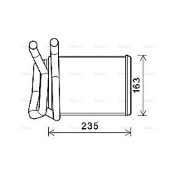 AVA Heater Matrix AVA QUALITY COOLING DN6426 OE Ref 27140CA000