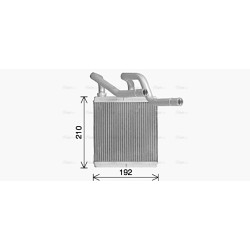 AVA Heater Matrix AVA QUALITY COOLING DN6466 OE Ref 27140BR20A