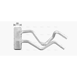 Heater Matrix AVA QUALITY COOLING DN6475 OE Ref 27140-EB31A AVA QUALITY COOLING