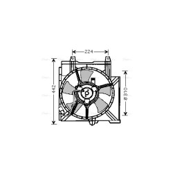 AVA Radiator Fan AVA QUALITY COOLING DN7508 OE Ref 214814F100