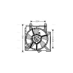 AVA Radiator Fan AVA QUALITY COOLING DN7509 OE Ref 2148142B00