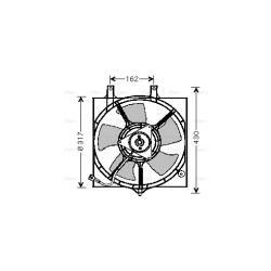 AVA Radiator Fan AVA QUALITY COOLING DN7510 OE Ref 214812F300