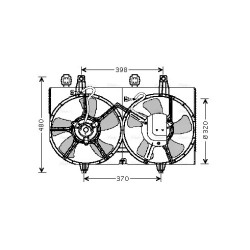 Radiator Fan AVA QUALITY COOLING DN7511 OE Ref 21481-5U001