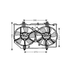 AVA Radiator Fan AVA QUALITY COOLING DN7513 OE Ref 21481-8H310