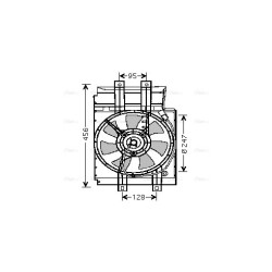 AVA Radiator Fan AVA QUALITY COOLING DN7519 OE Ref 9212041B01