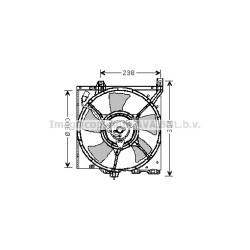 AVA Radiator Fan AVA QUALITY COOLING DN7520 OE Ref 2148151C01
