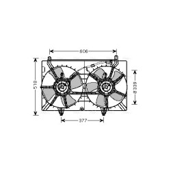 AVA Radiator Fan AVA QUALITY COOLING DN7529 OE Ref 21481CL80A