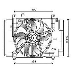 AVA Radiator Fan AVA QUALITY COOLING DN7534 OE Ref 214811FC0A