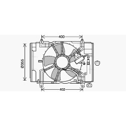 AVA Radiator Fan AVA QUALITY COOLING DN7538 OE Ref 21481EL30A
