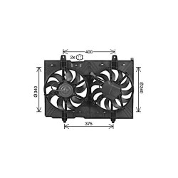 AVA Radiator Fan AVA QUALITY COOLING DN7539 OE Ref 21481JG70A
