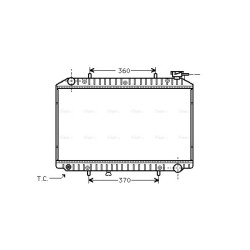 AVA Radiator AVA QUALITY COOLING DNA2171 OE Ref 21410-9C600