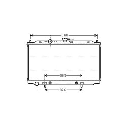 AVA Radiator AVA QUALITY COOLING DNA2218 OE Ref 21460-BM700