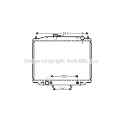 Radiator AVA QUALITY COOLING DNA2262 OE Ref 214507F002