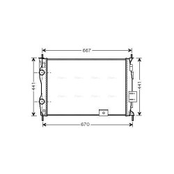 AVA Radiator AVA QUALITY COOLING DNA2279 OE Ref 21400JD200