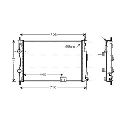 AVA Radiator AVA QUALITY COOLING DNA2288 OE Ref 21400-JD70B