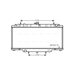 AVA Radiator AVA QUALITY COOLING DNA2394 OE Ref 21410VB200