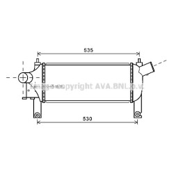 AVA Intercooler AVA QUALITY COOLING DNA4339 OE Ref 14461-EB360