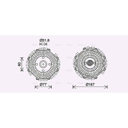 AVA Fan Clutch AVA QUALITY COOLING DNC446 OE Ref 21082EB30A