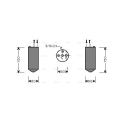 AC Dryer AVA QUALITY COOLING DND236 OE Ref 92131-0V570