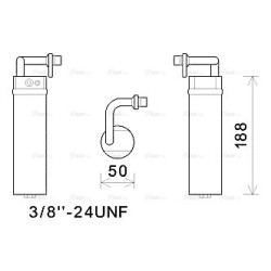AC Dryer AVA QUALITY COOLING DND282 OE Ref 92131JD00A