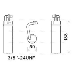 AVA AC Dryer AVA QUALITY COOLING DND285 OE Ref 92131JD20A