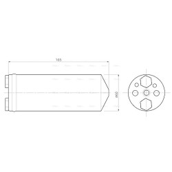 AVA AC Dryer AVA QUALITY COOLING DND487 OE Ref 1848004