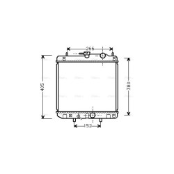 AVA Radiator AVA QUALITY COOLING DU2035 OE Ref 1640087776000