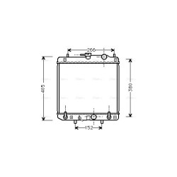 AVA Radiator AVA QUALITY COOLING DU2045 OE Ref 1640087F31000