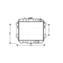 AVA Radiator AVA QUALITY COOLING DU2051 OE Ref 1640087642