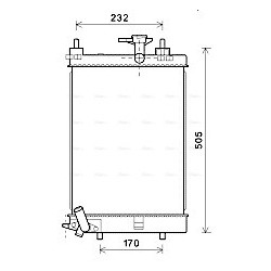 AVA Radiator AVA QUALITY COOLING DU2071 OE Ref 16400B2190